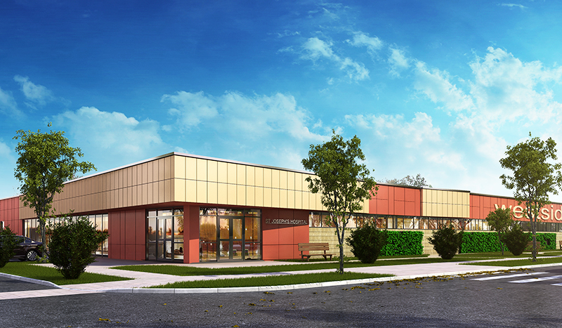 Project Portfolio St. Joseph's Hospital Health Center - Westside Family Health Center from Schopfer Architects